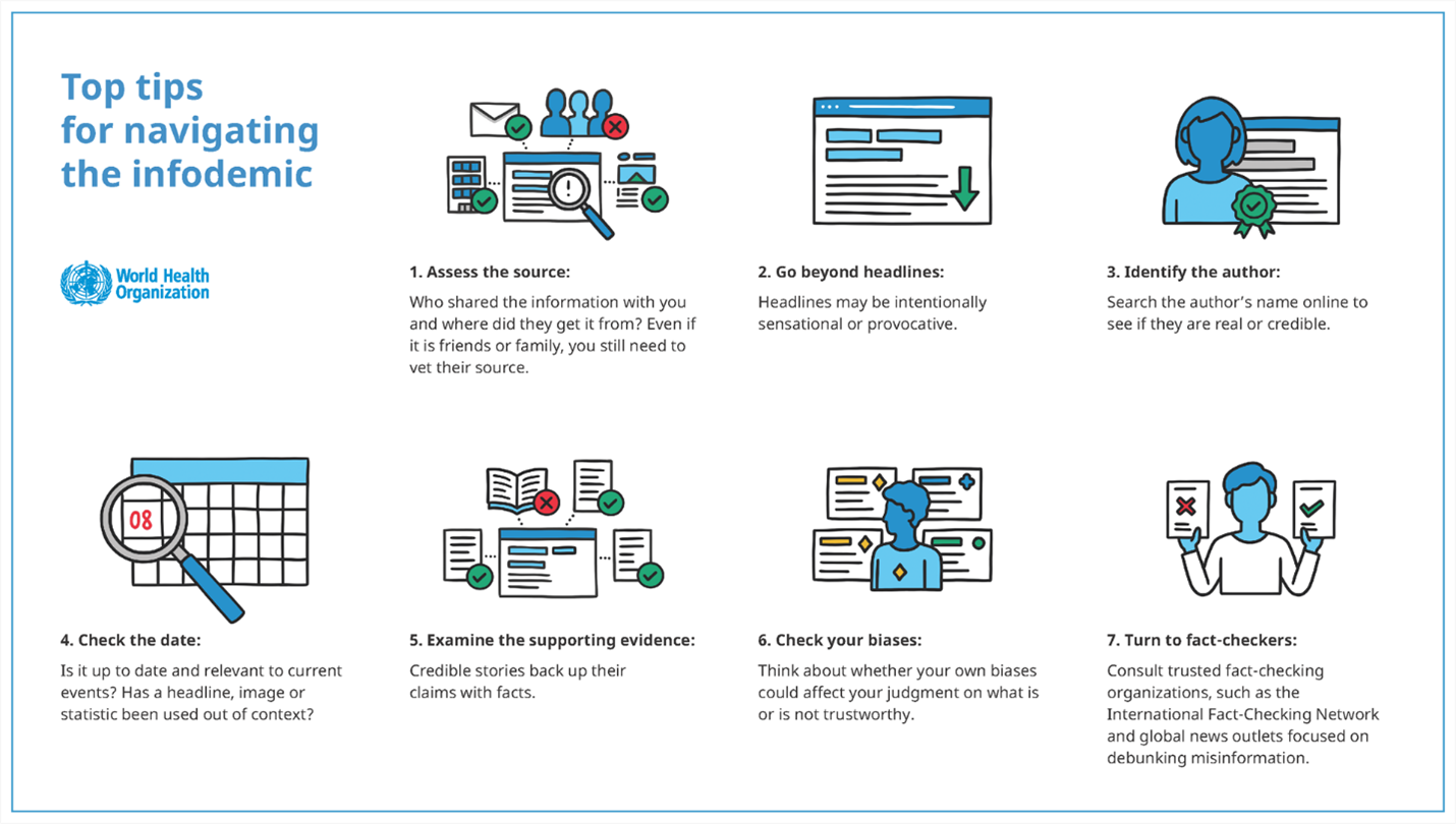 Top tips for navigating the infodemic